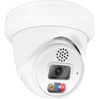 H.265 8MP Red&Blue flashing Two-way Audio Micro SD PoE Network Camera