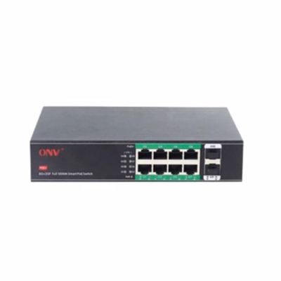 ONV-H3108PFS 10-Port Full Gigabit with 2 SFP PoE Switch