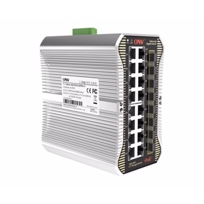 Gigabit 24-port L2+ managed industrial PoE switch (ONV-IPS33024PFM-8F)