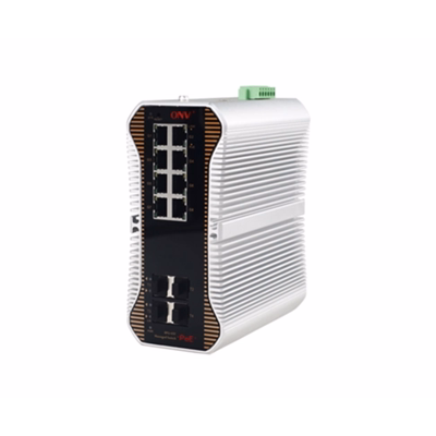 10G uplink 12-port L3 managed industrial PoE switch